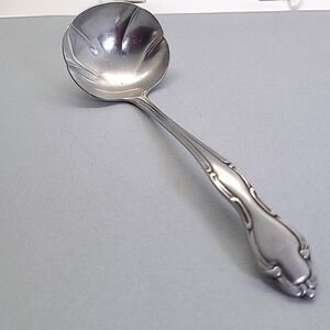 Vintage Northland Gravy Ladle Stainless Steel Silver Scroll Shell Bowl Japan